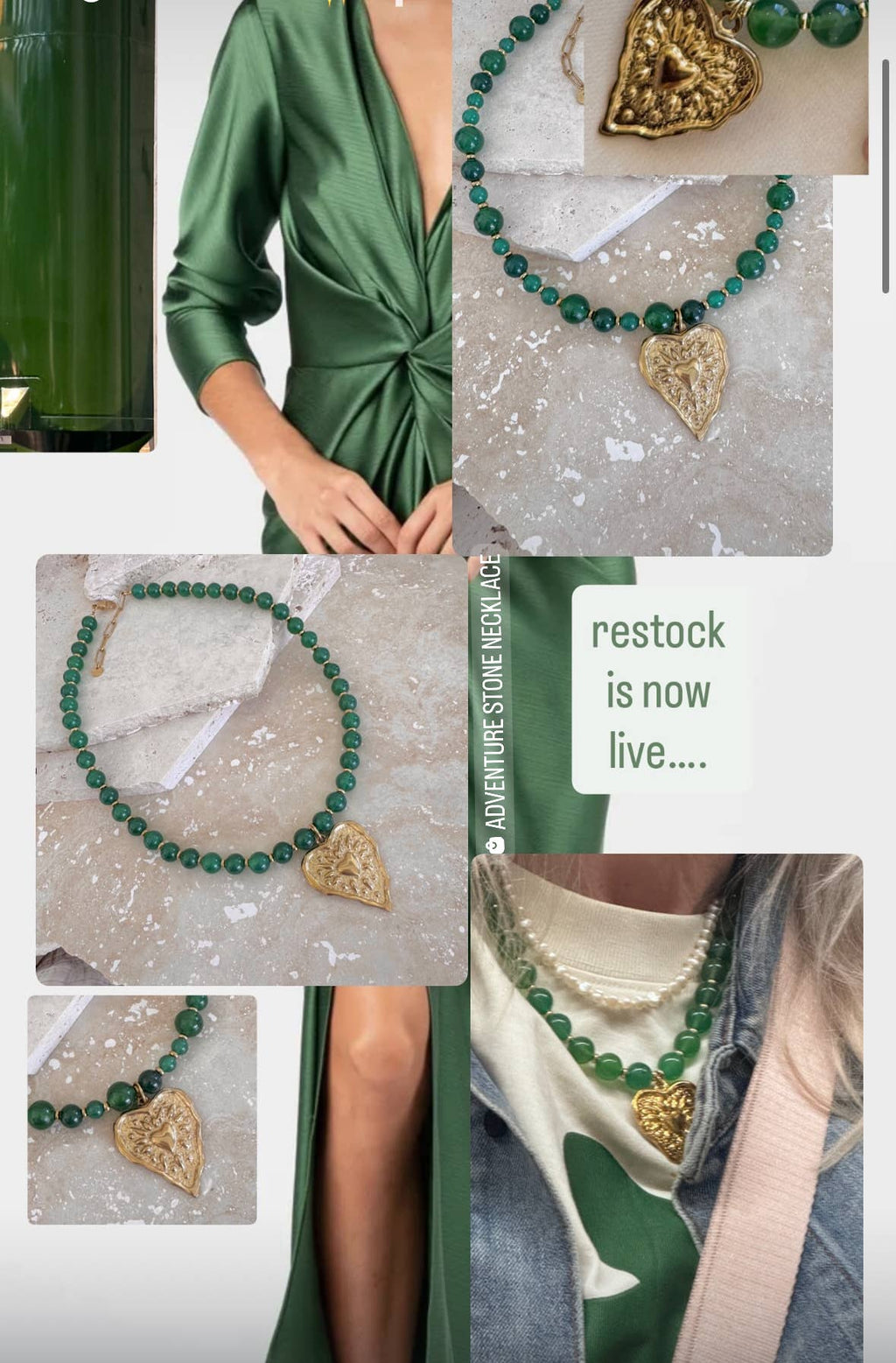 Adventure Stone Necklace | Mixed 6-8-10mm