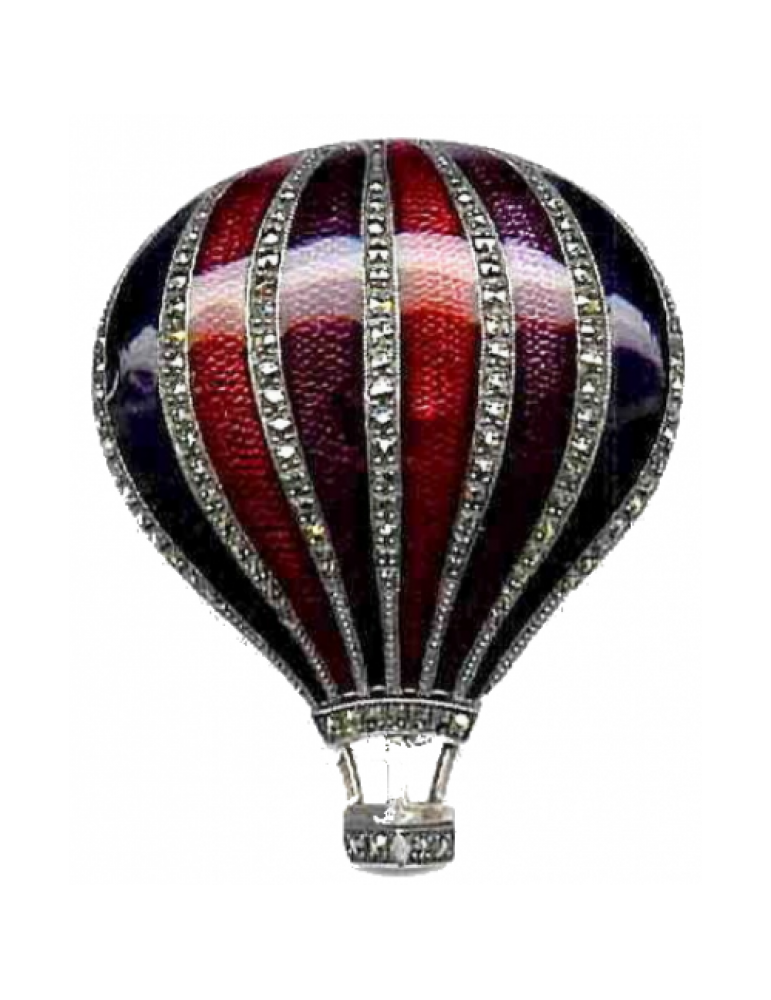 Hot Air Balloon Brooch