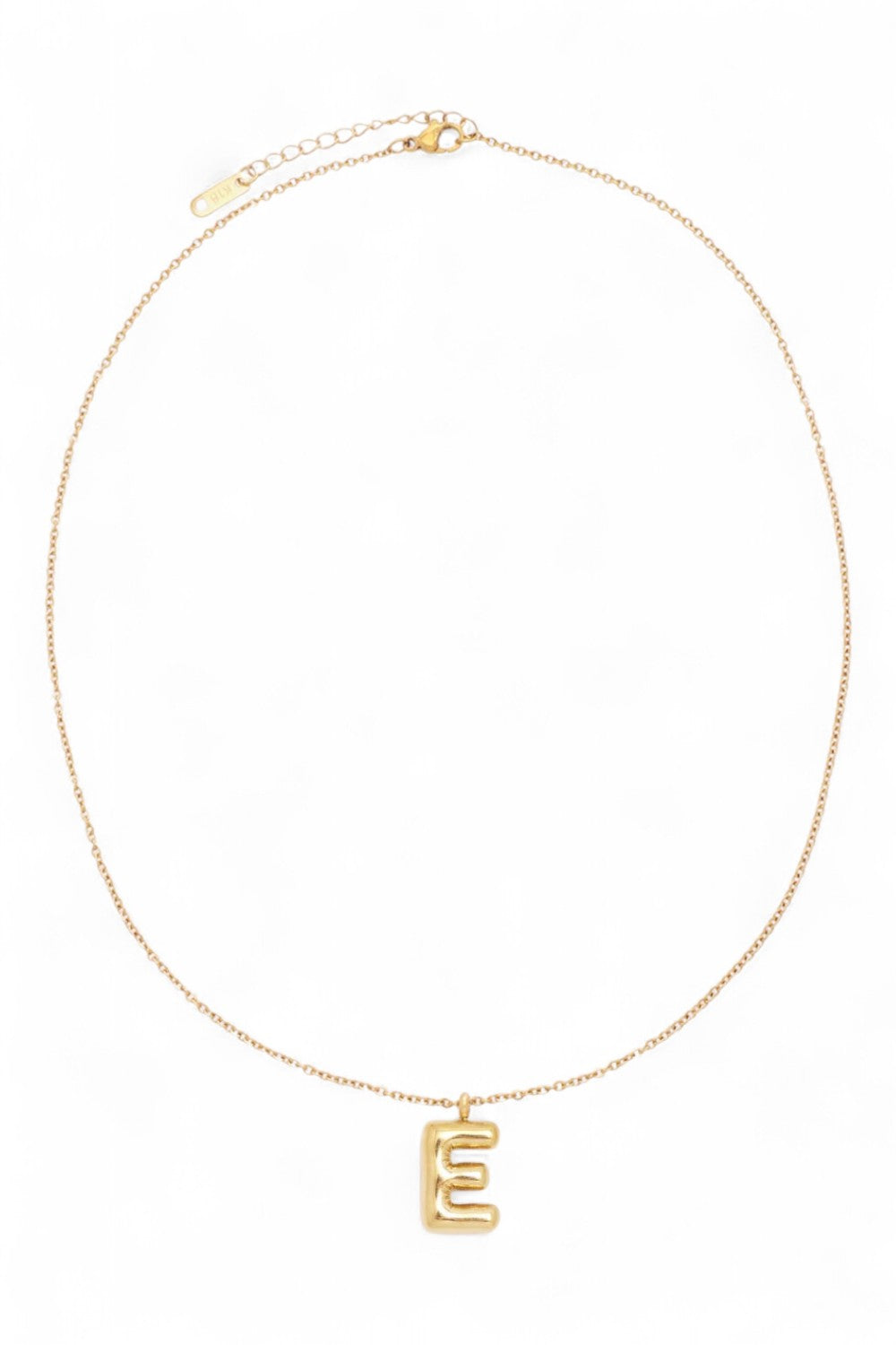 Bubble Initial Necklace | Gold