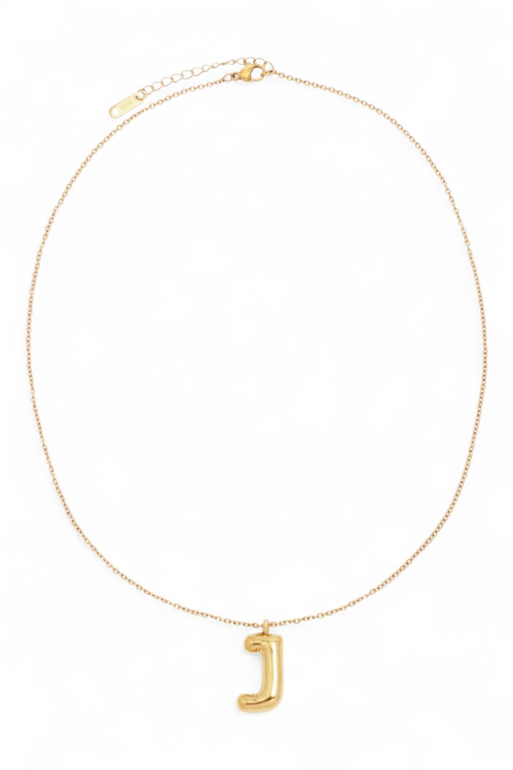Bubble Initial Necklace | Gold