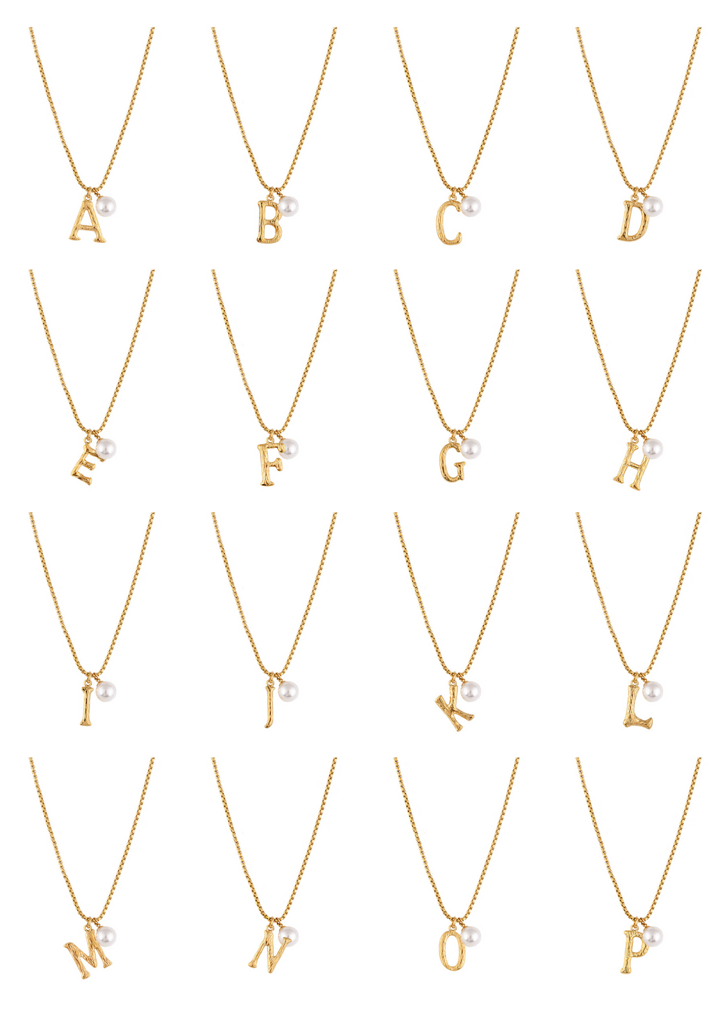 Pearl Letter Necklace