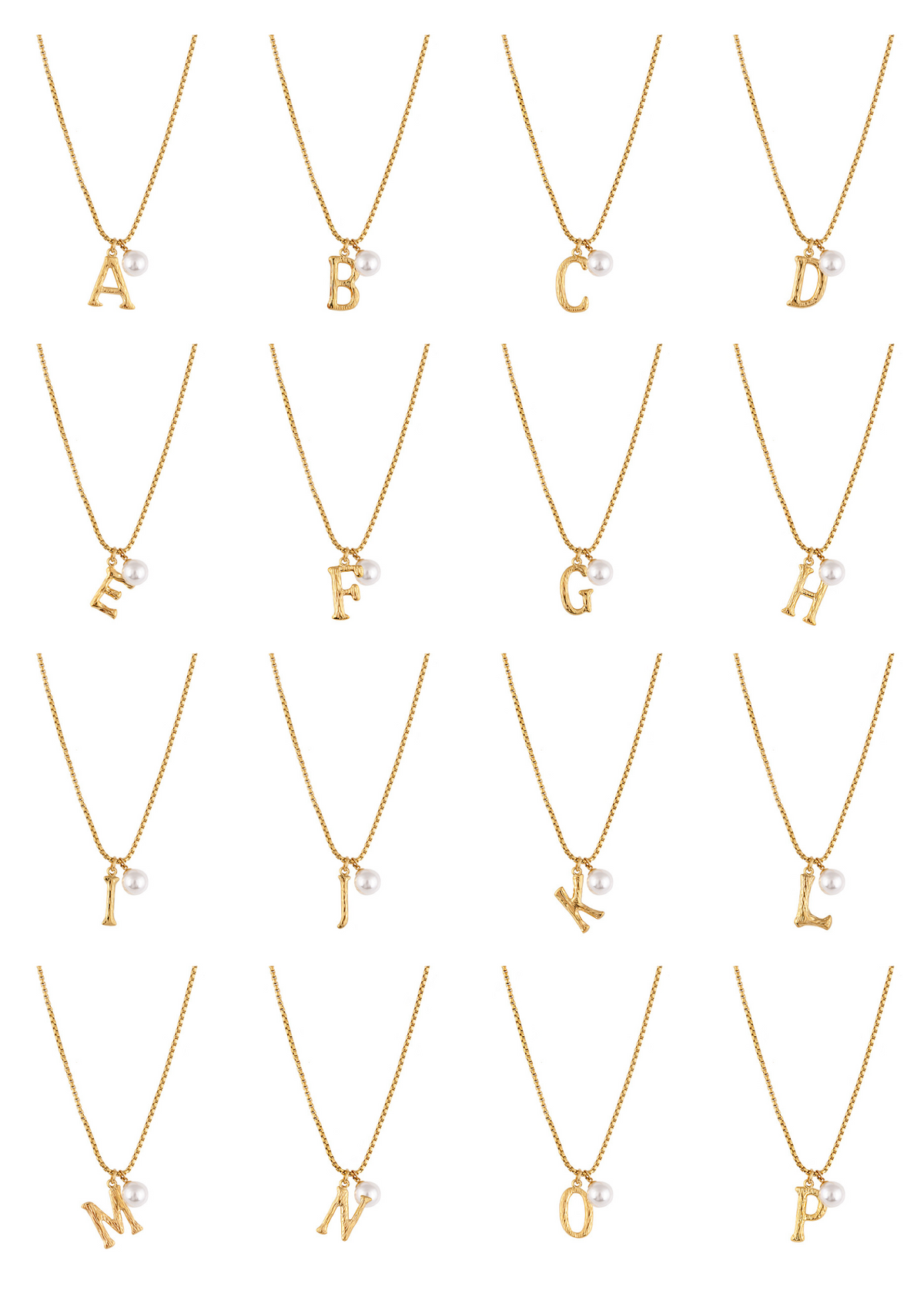 Pearl Letter Necklace