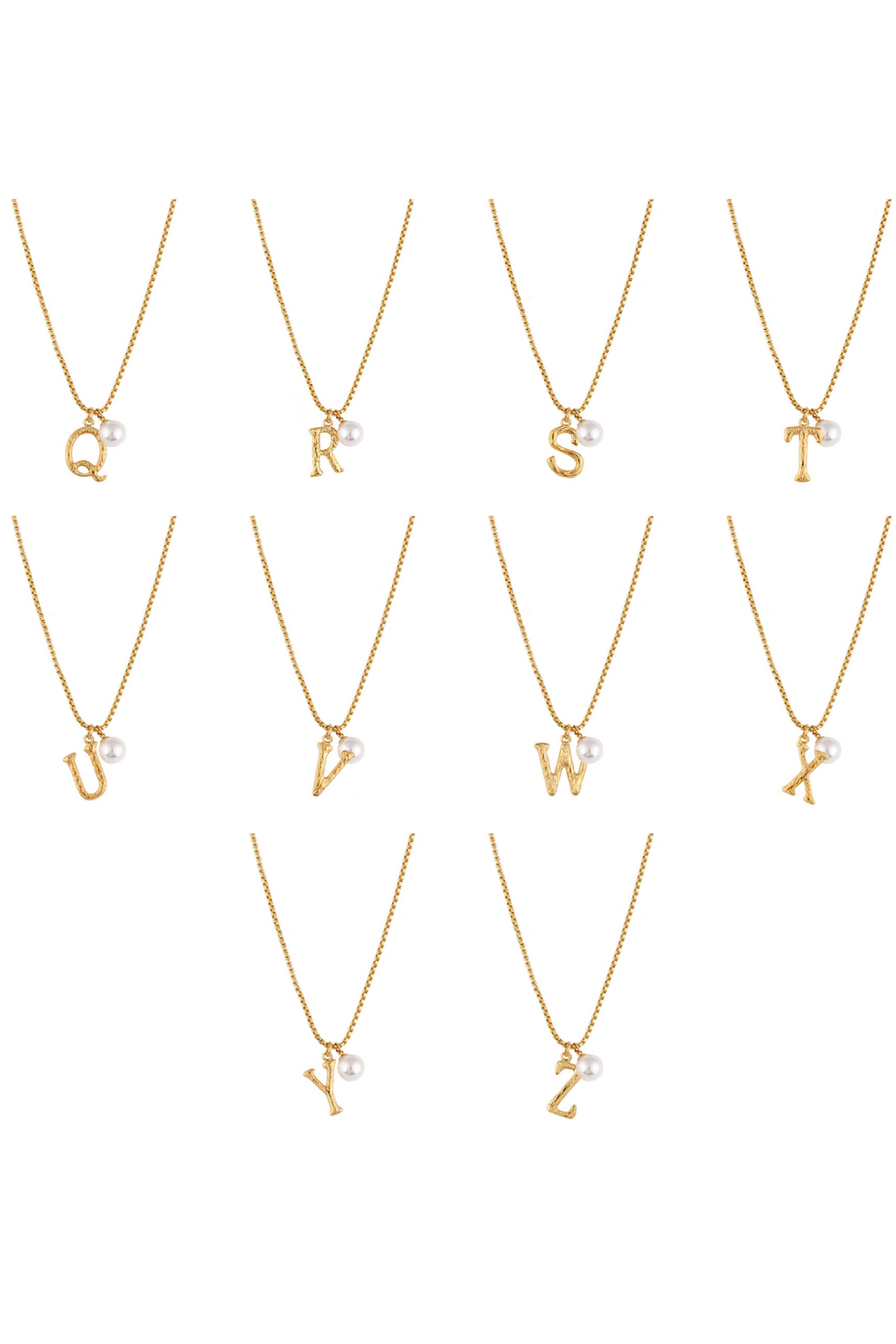 Pearl Letter Necklace