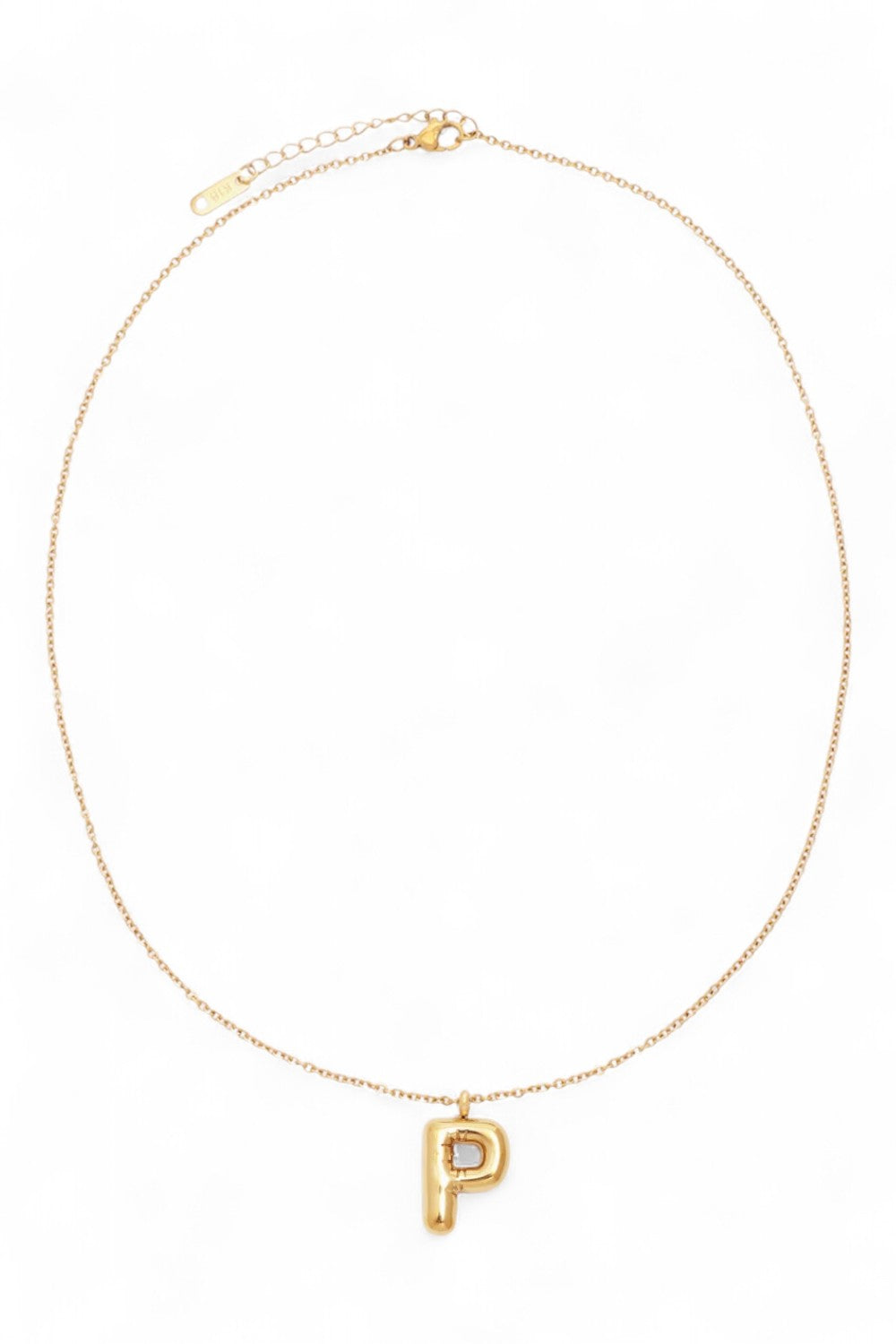 Bubble Initial Necklace | Gold