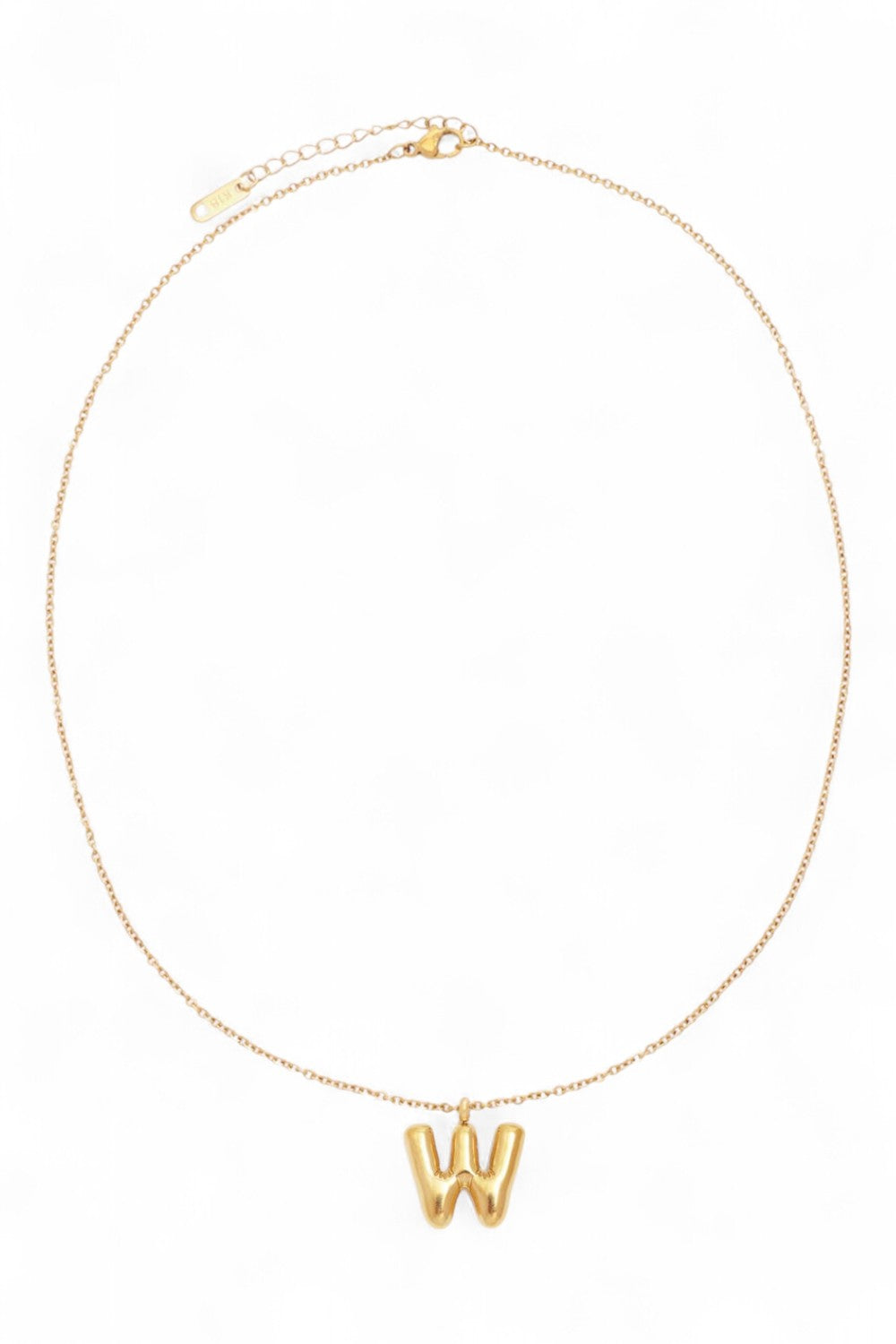 Bubble Initial Necklace | Gold